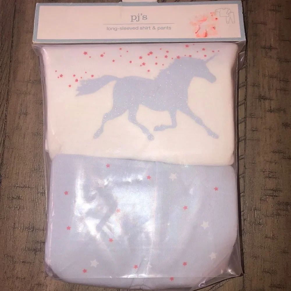 💯 Cotton Unicorn 🦄 and Stars ⭐️ Toddler PJ Set